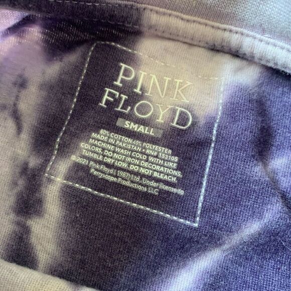 Pink Floyd Purple Tie Dye Graphic Band T Shirt Small Music 70s - Picture 4 of 6